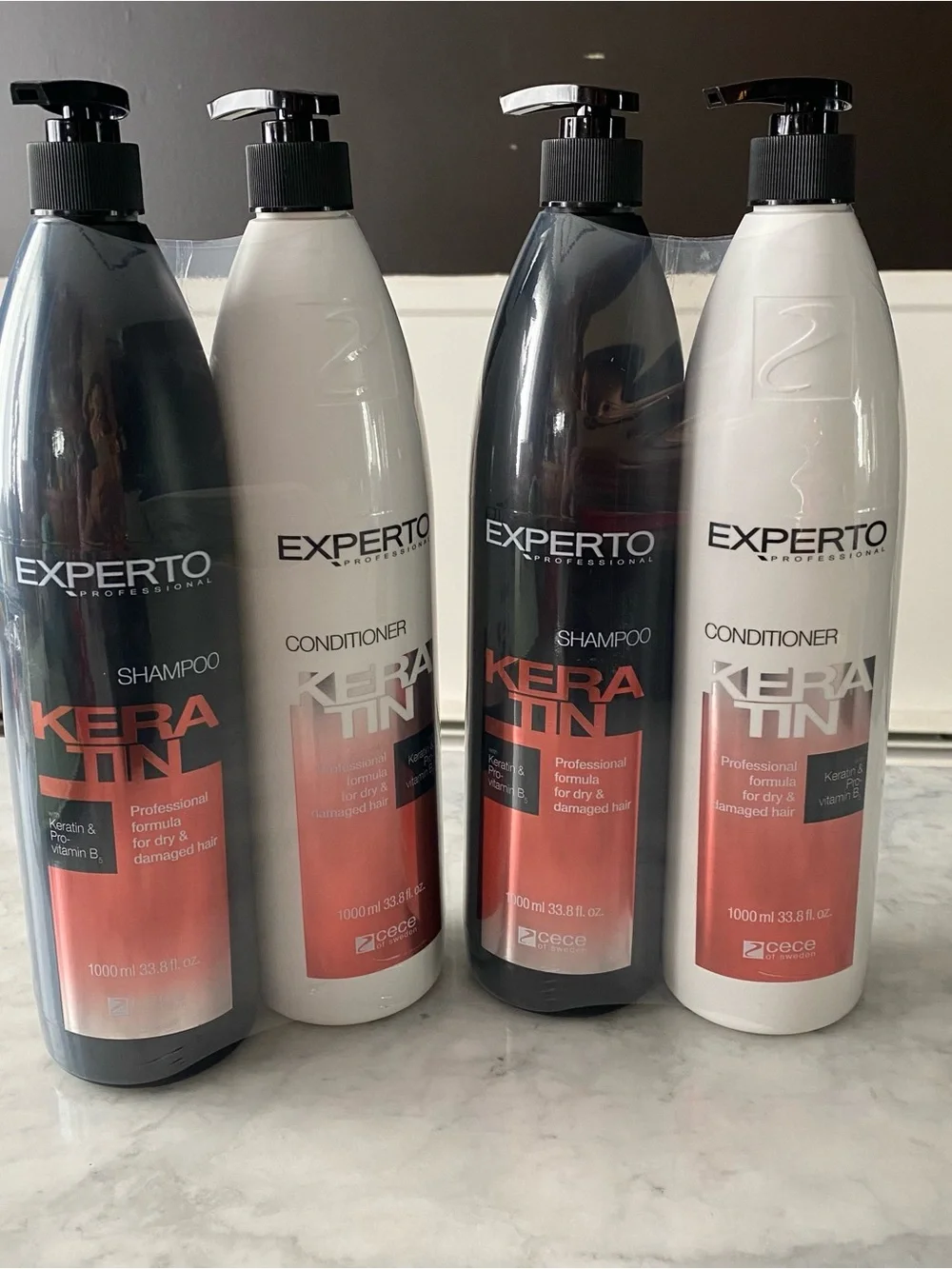 2 Experto Professional Keratin & Pro-Vitamin B5 Shampoo & Conditioner 33.8 fl Oz